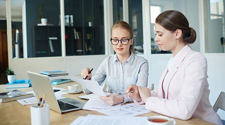 website designers writing and collaborating about website content